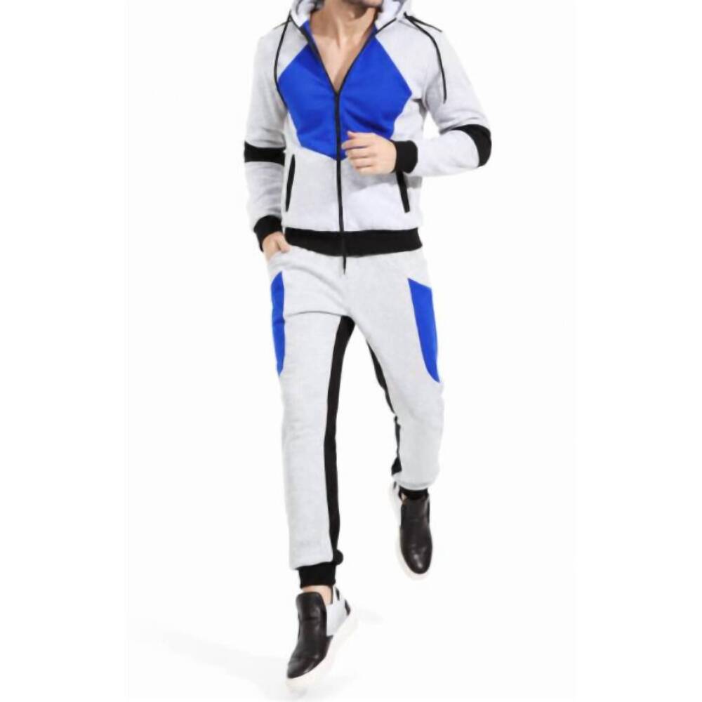 NEW THE ATHLETIC SIDE OF US the builder set – organic cotton zip hoodie & tapere